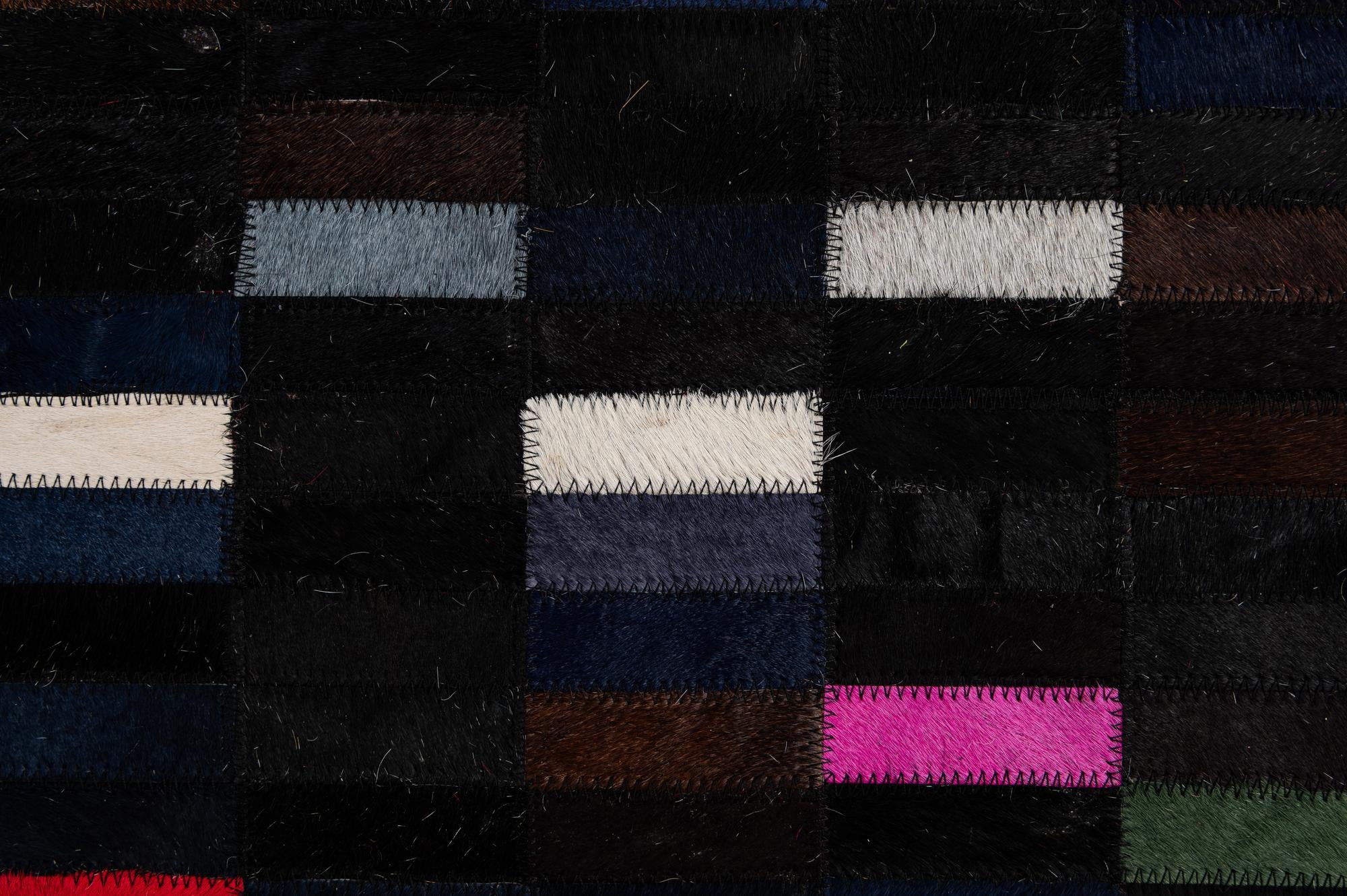 5' 2 x 8' Cowhide - Patchwork Rug