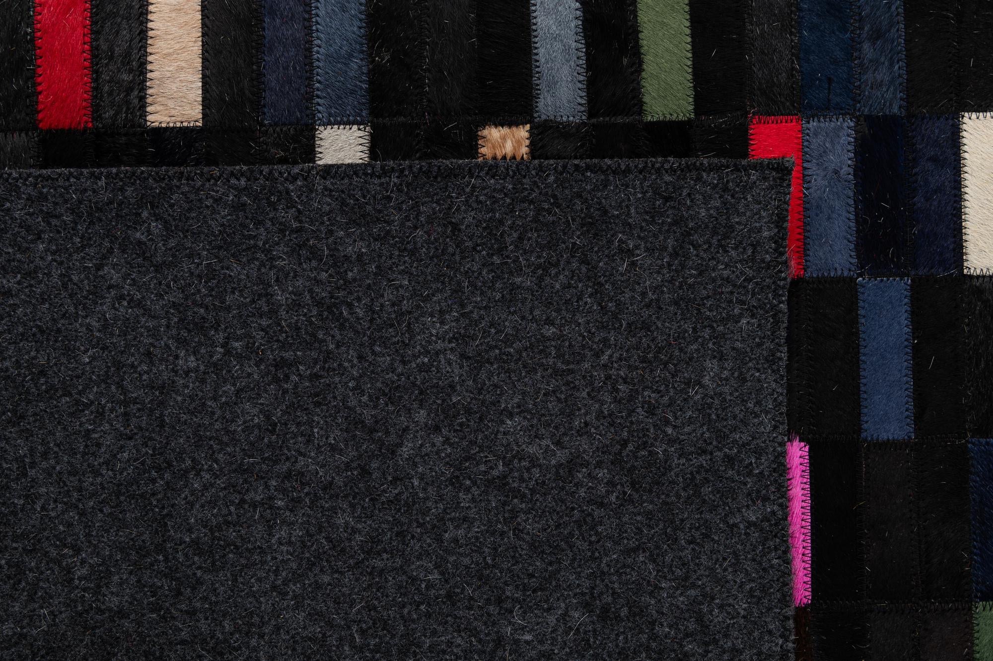5' 2 x 8' Cowhide - Patchwork Rug