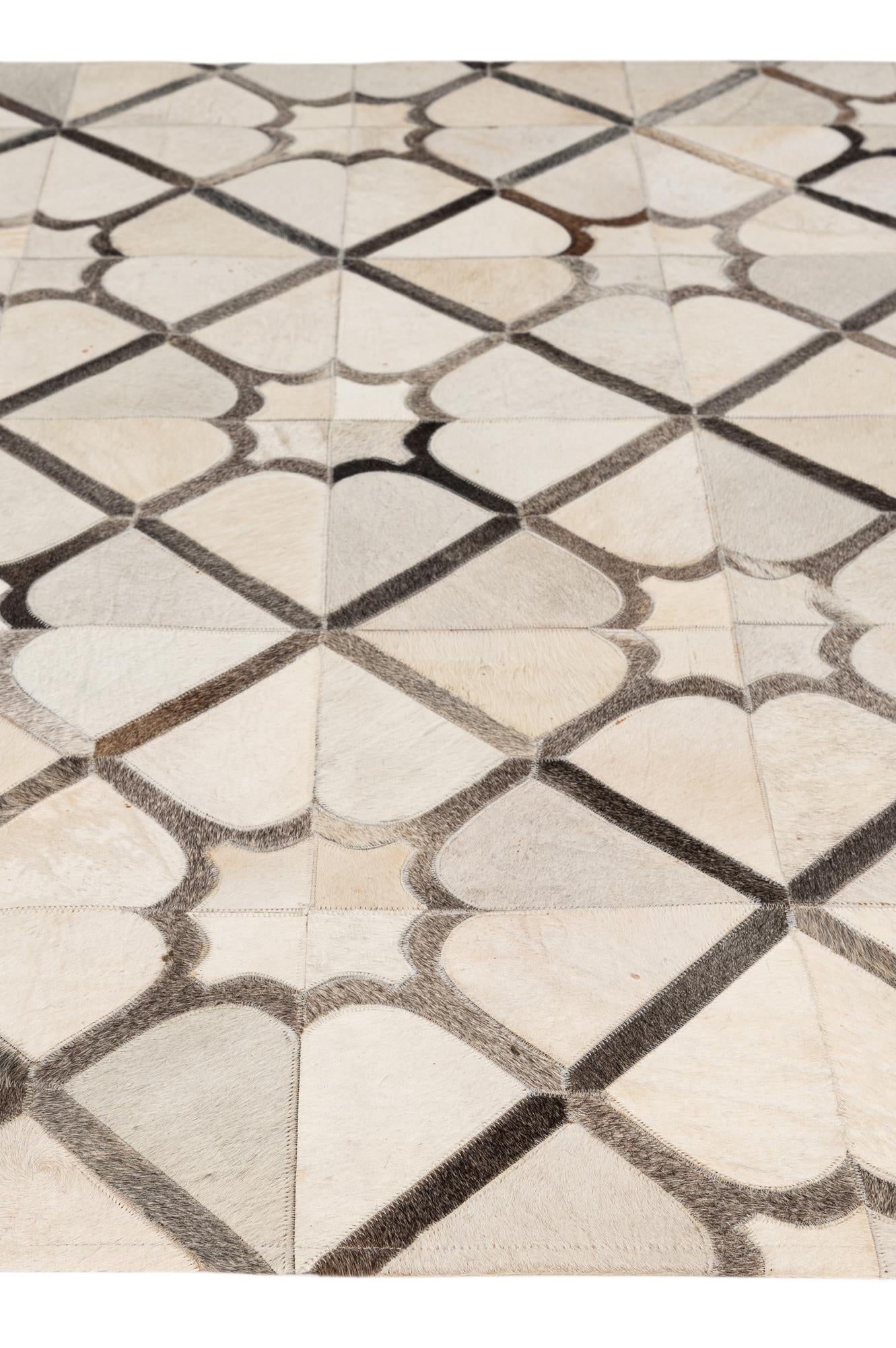 5' x 7' 11 Cowhide - Patchwork Rug