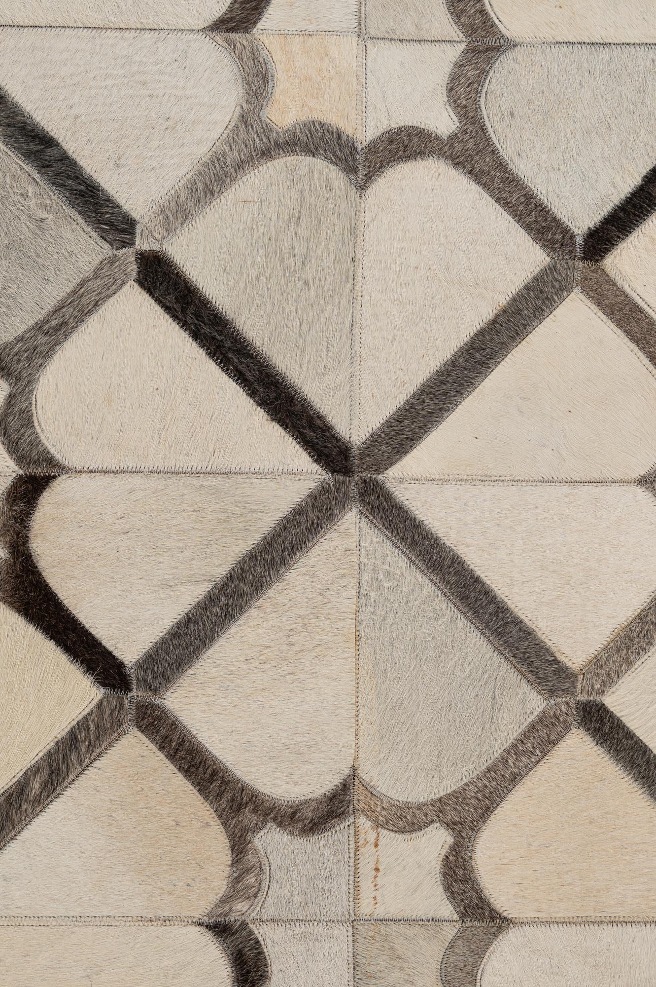 5' x 7' 11 Cowhide - Patchwork Rug