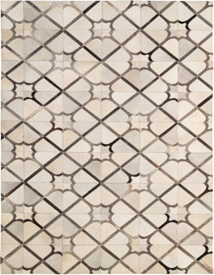 Detail image of 5' x 7' 11 Cowhide - Patchwork Rug