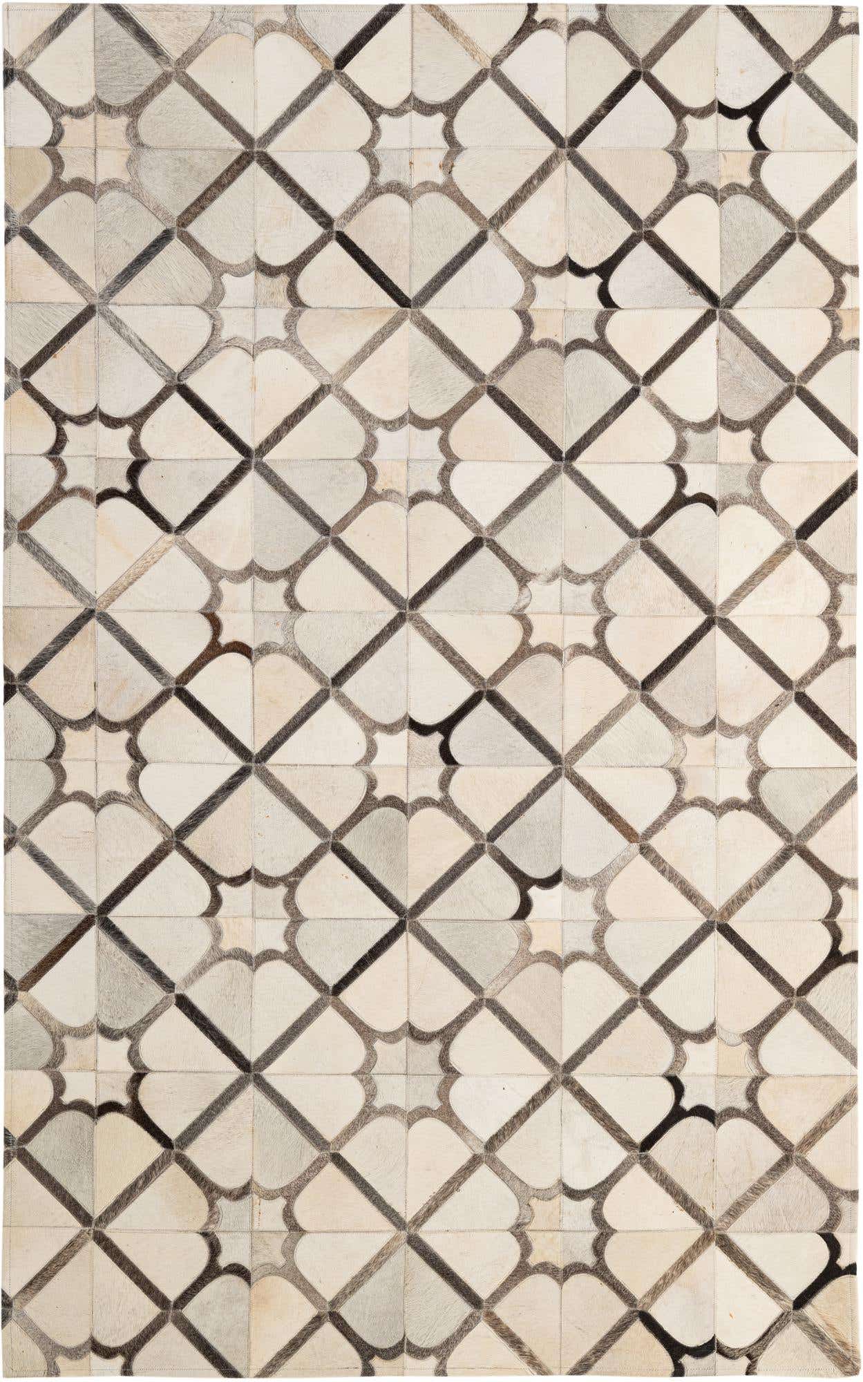 5' x 7' 11 Cowhide - Patchwork Rug