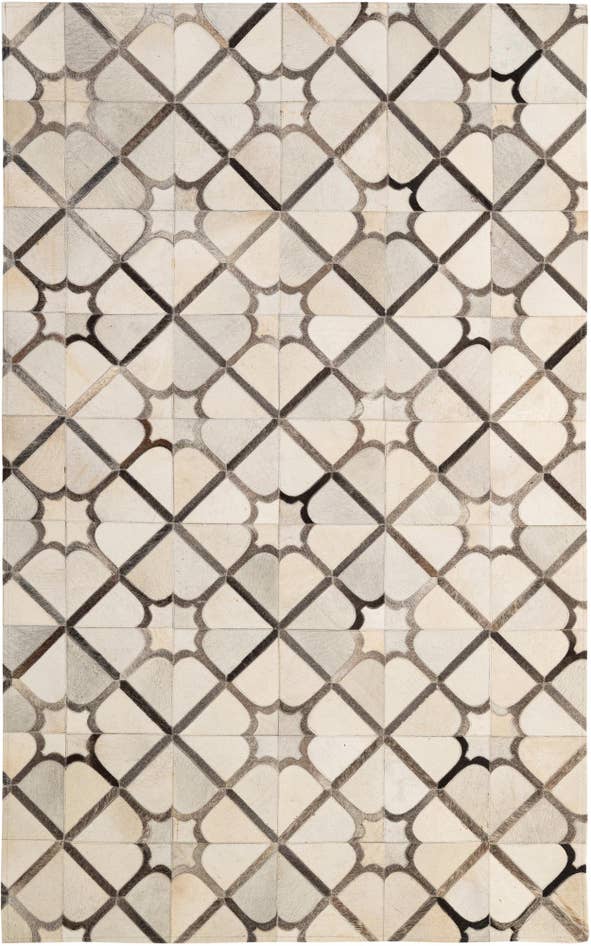Detail image of 5' x 7' 11 Cowhide - Patchwork Rug