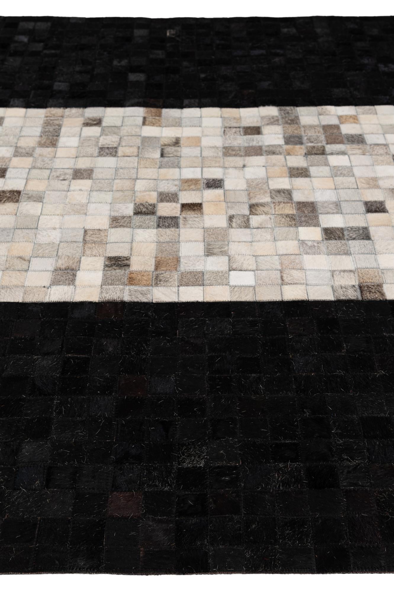5' x 7' 11 Cowhide - Patchwork Rug