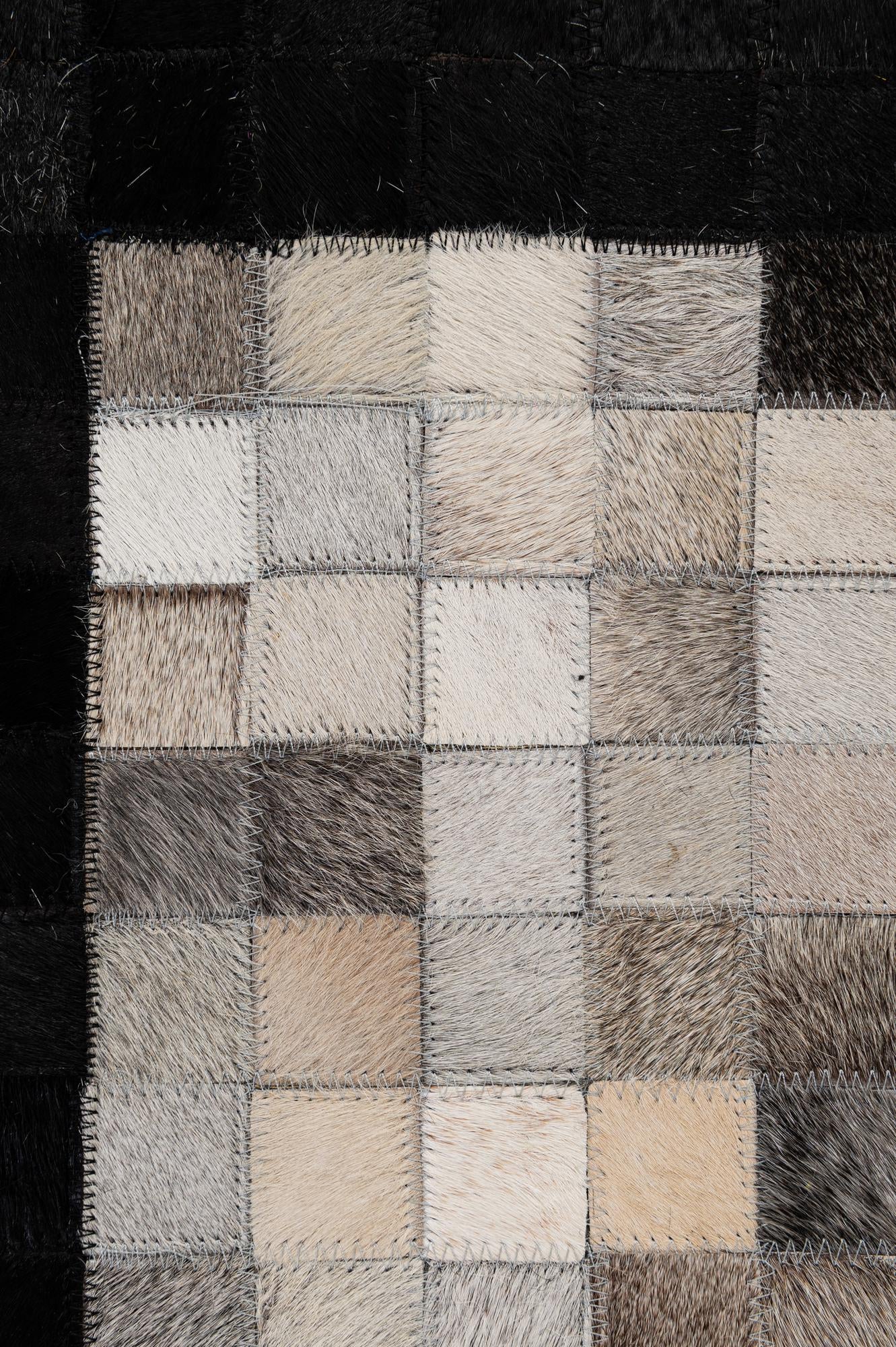 5' x 7' 11 Cowhide - Patchwork Rug