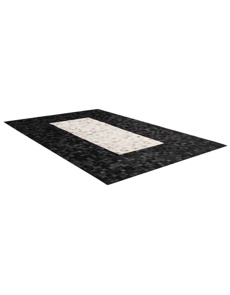 Detail image of 5' 1 x 8' 1 Cowhide - Patchwork Rug