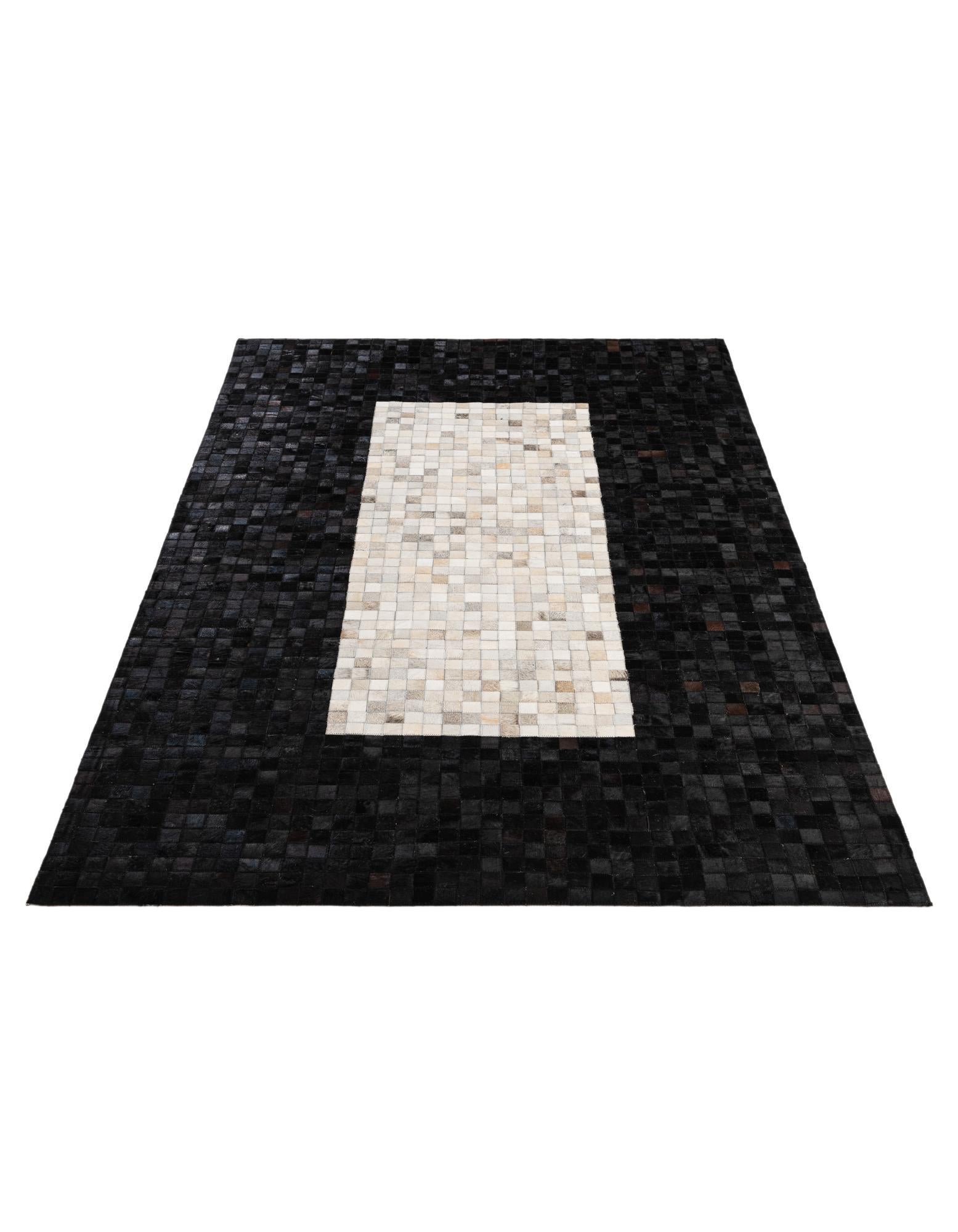 5' 1 x 8' 1 Cowhide - Patchwork Rug