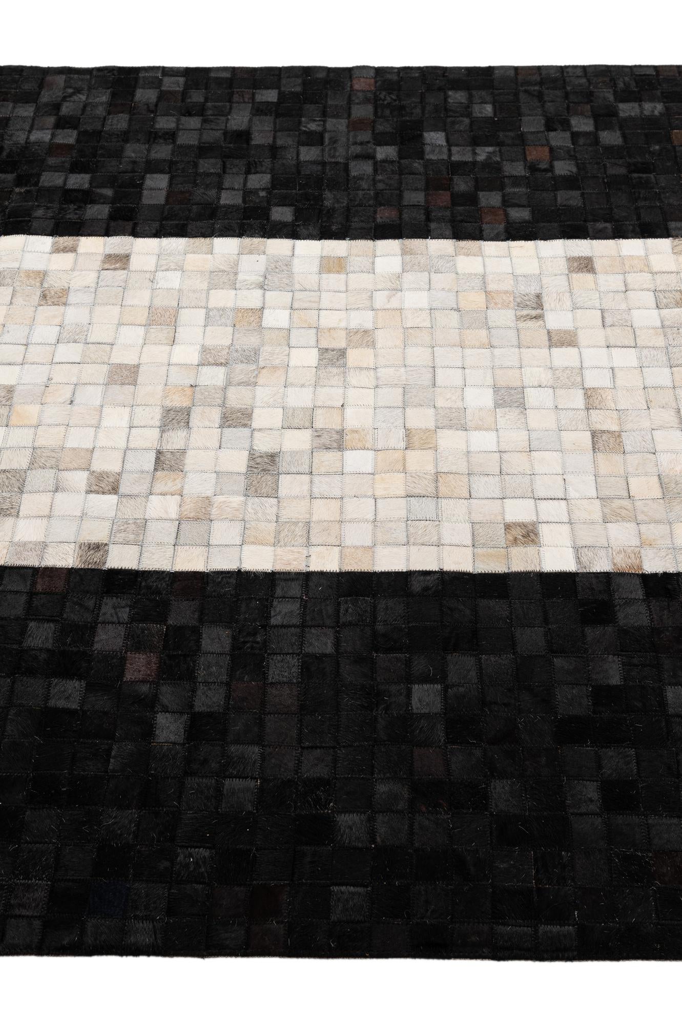 5' 1 x 8' 1 Cowhide - Patchwork Rug