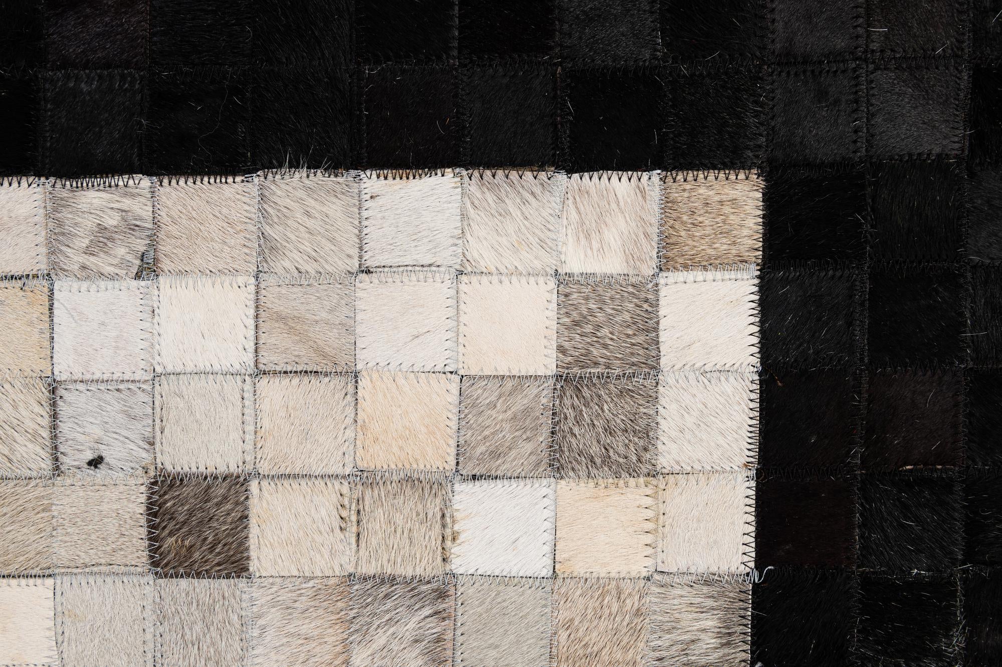 5' 1 x 8' 1 Cowhide - Patchwork Rug