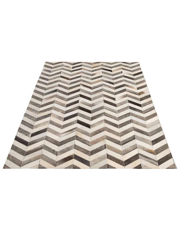 5' 1 x 8' 1 Cowhide - Patchwork Rug