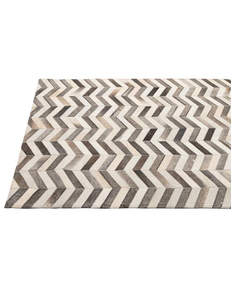 Detail image of 5' 1 x 8' 1 Cowhide - Patchwork Rug