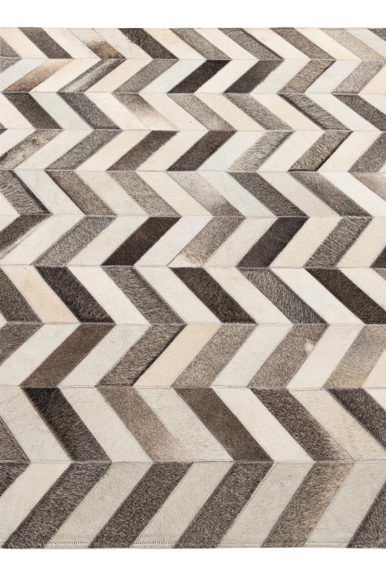 5' 1 x 8' 1 Cowhide - Patchwork Rug
