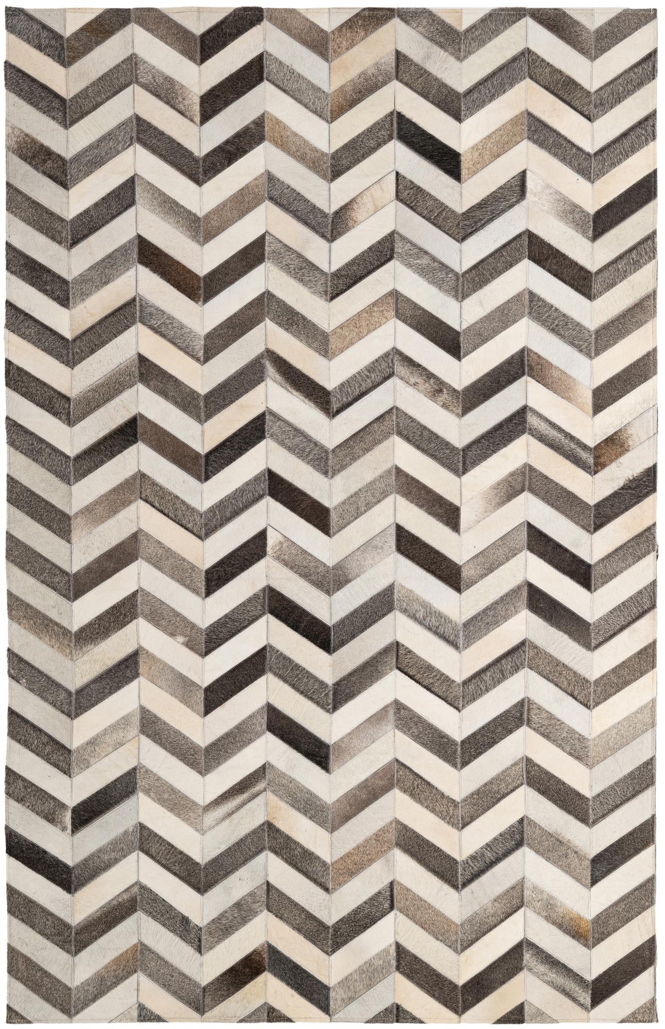 5' 1 x 8' 1 Cowhide - Patchwork Rug