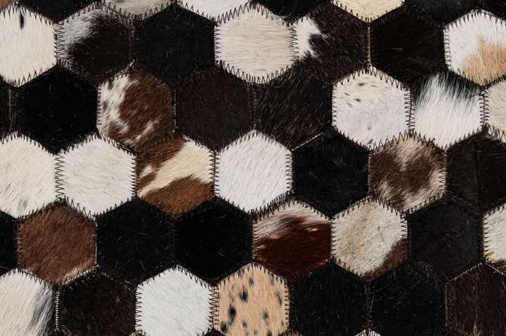 5' 1 x 8' Cowhide - Patchwork Rug