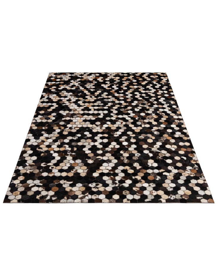 Detail image of 5' 1 x 7' 11 Cowhide - Patchwork Rug