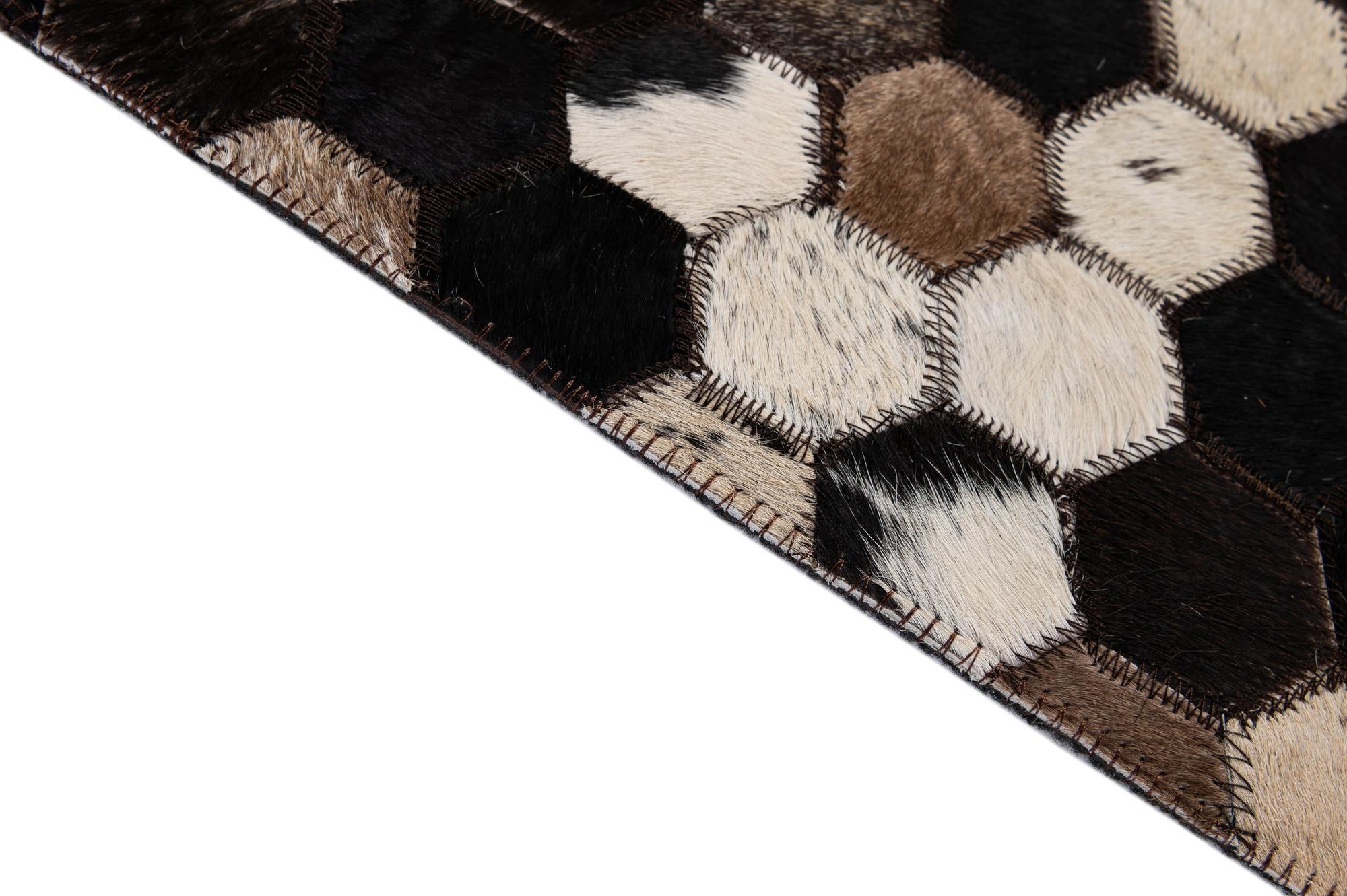 5' 1 x 7' 11 Cowhide - Patchwork Rug