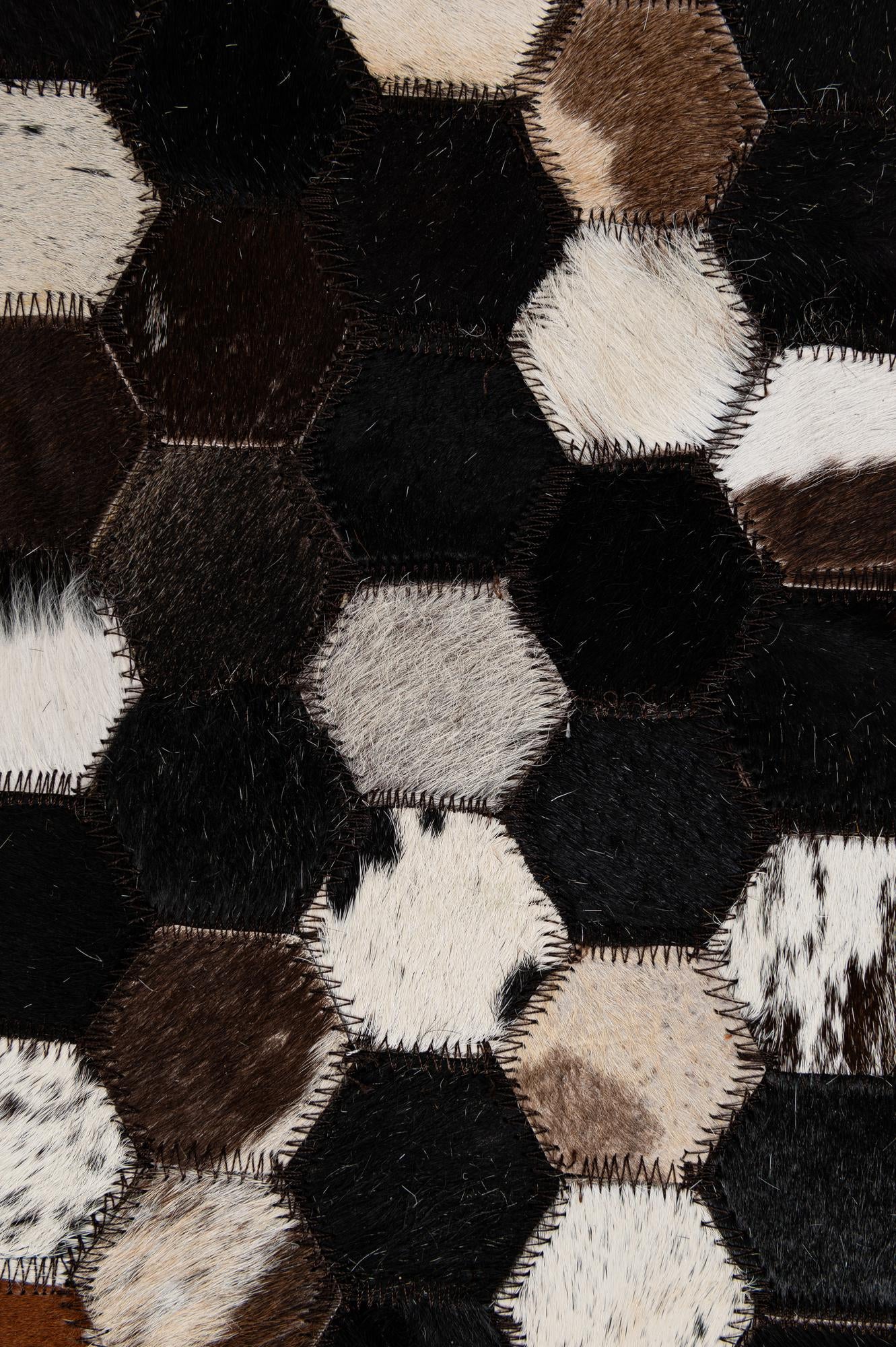 5' 1 x 7' 11 Cowhide - Patchwork Rug