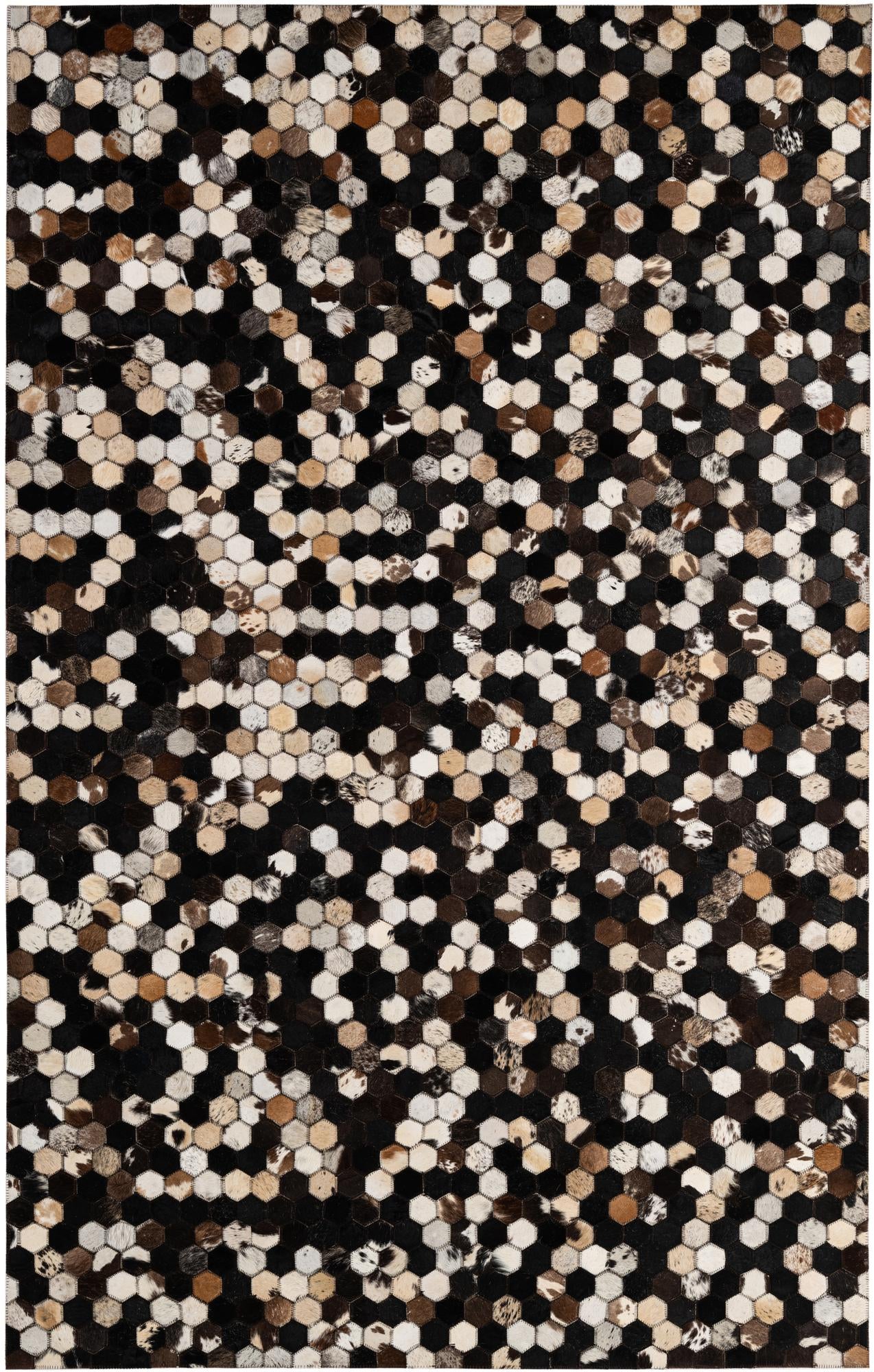 5' 1 x 7' 11 Cowhide - Patchwork Rug