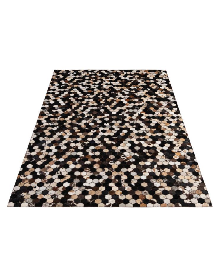 Detail image of 5' x 8' Cowhide - Patchwork Rug