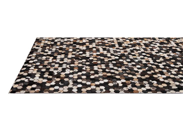 Detail image of 5' x 8' Cowhide - Patchwork Rug