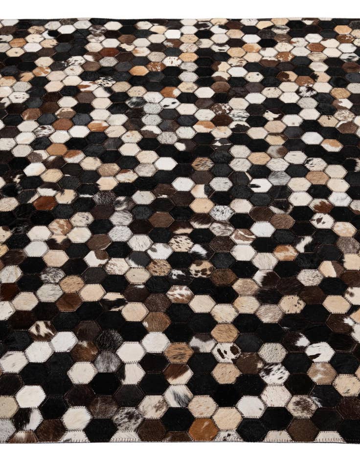 Detail image of 5' x 8' Cowhide - Patchwork Rug