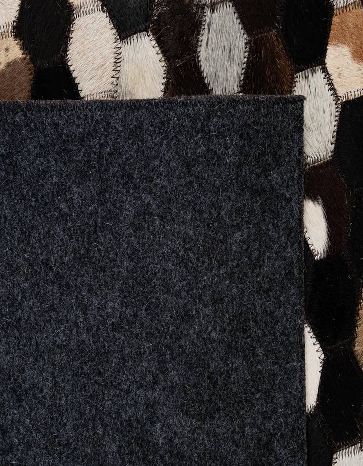 Detail image of 5' x 8' Cowhide - Patchwork Rug