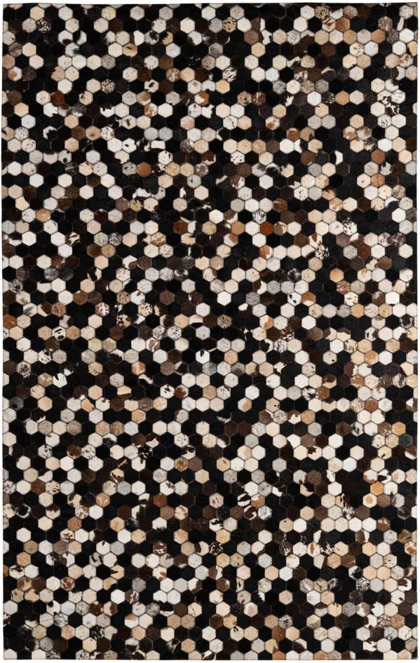 Detail image of 5' x 8' Cowhide - Patchwork Rug