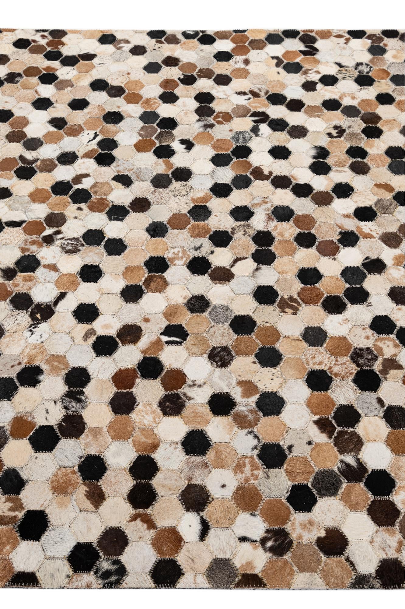 5' 1 x 7' 11 Cowhide - Patchwork Rug