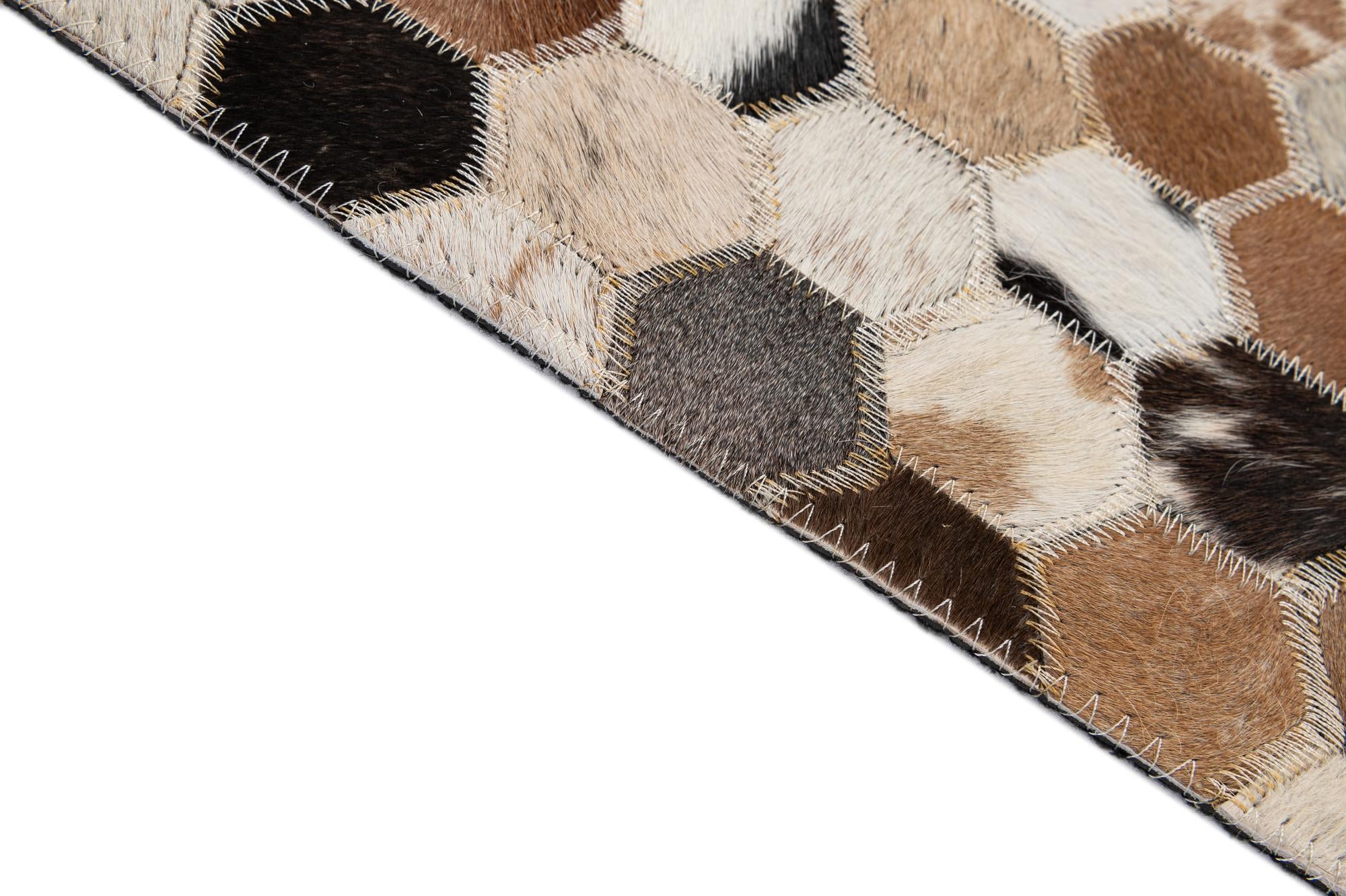 5' 1 x 7' 11 Cowhide - Patchwork Rug