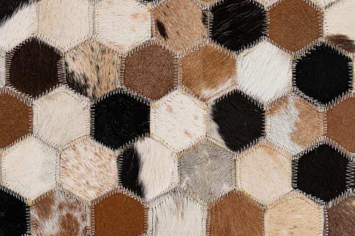 5' 1 x 7' 11 Cowhide - Patchwork Rug