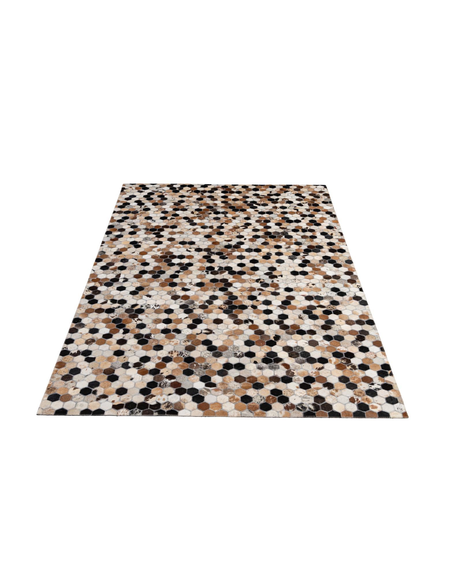 5' 1 x 8' Cowhide - Patchwork Rug