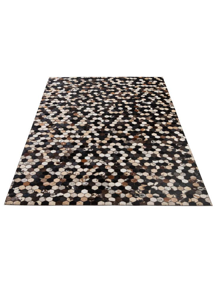 Detail image of 5' 1 x 8' Cowhide - Patchwork Rug