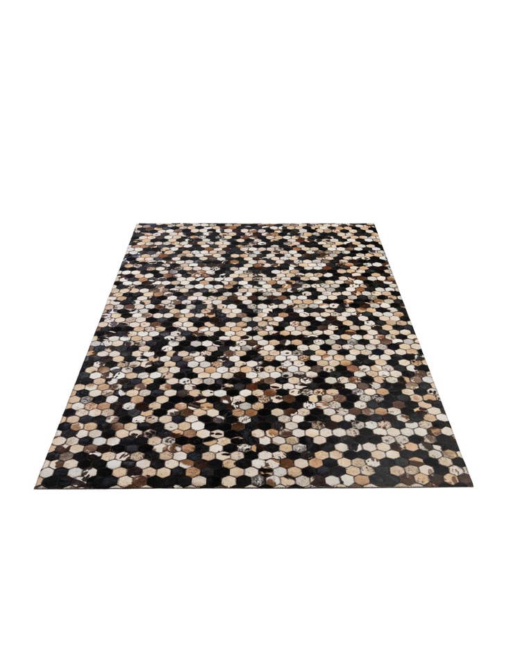 Detail image of 5' x 8' Cowhide - Patchwork Rug