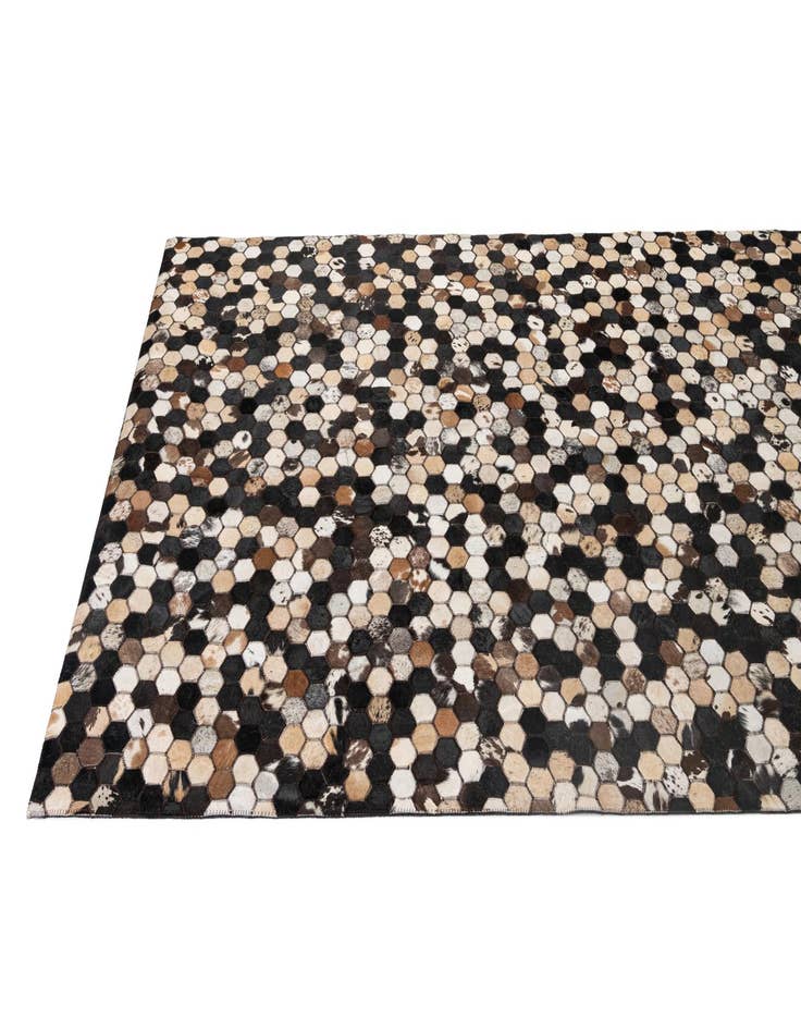 Detail image of 5' x 8' Cowhide - Patchwork Rug