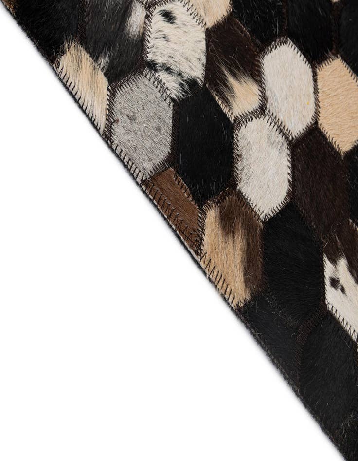 Detail image of 5' x 8' Cowhide - Patchwork Rug