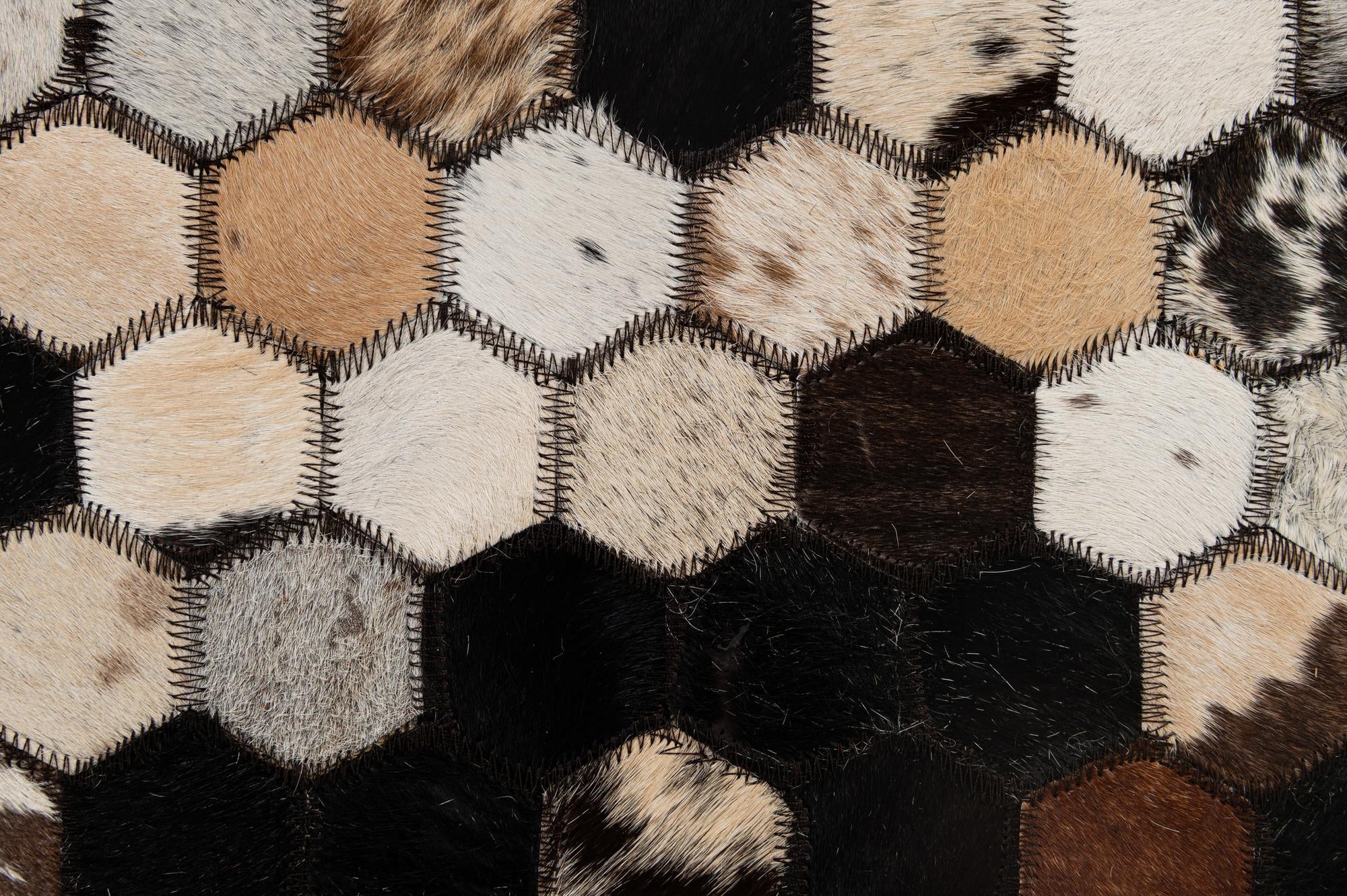 5' x 8' Cowhide - Patchwork Rug