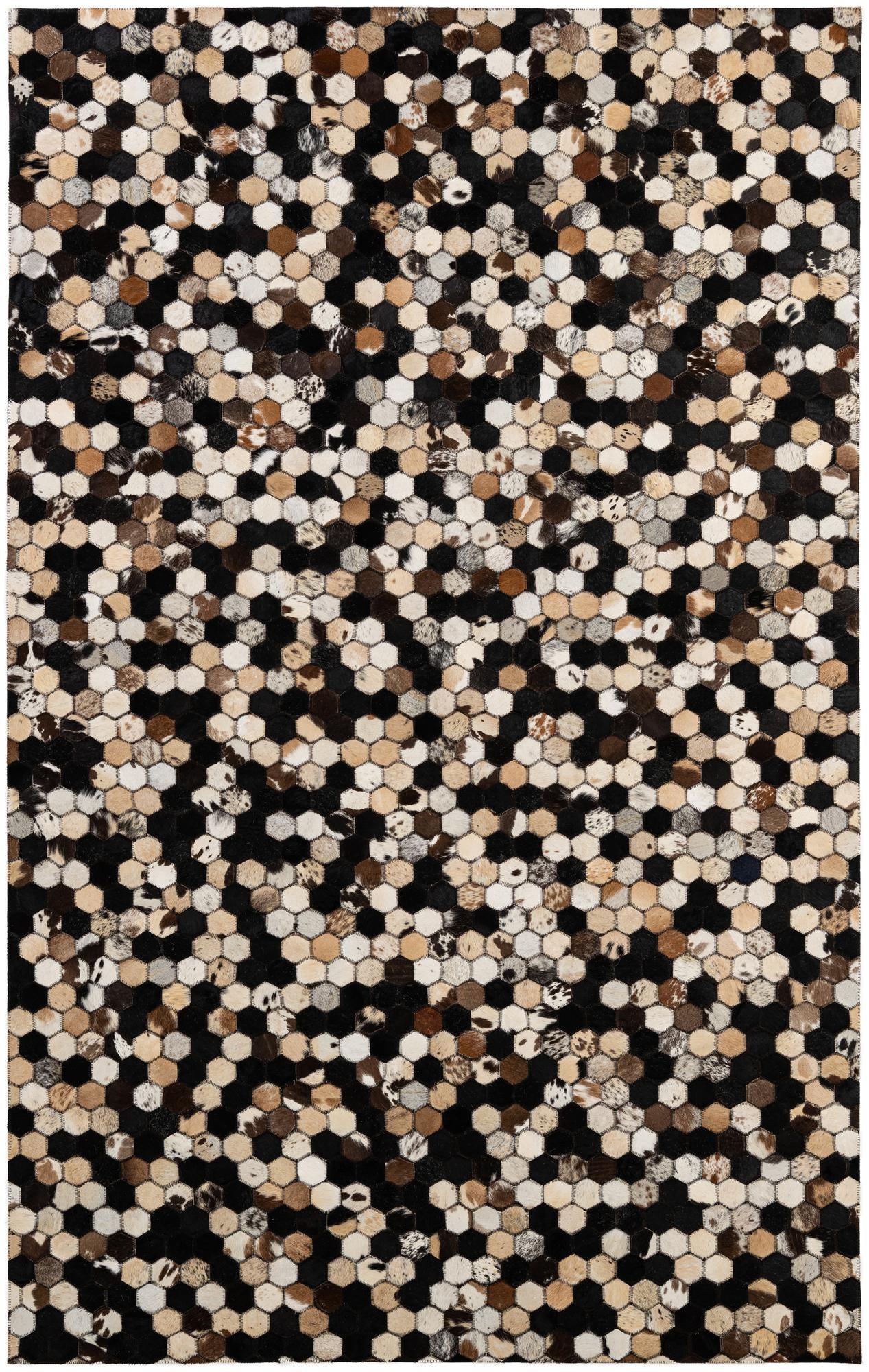 5' x 8' Cowhide - Patchwork Rug