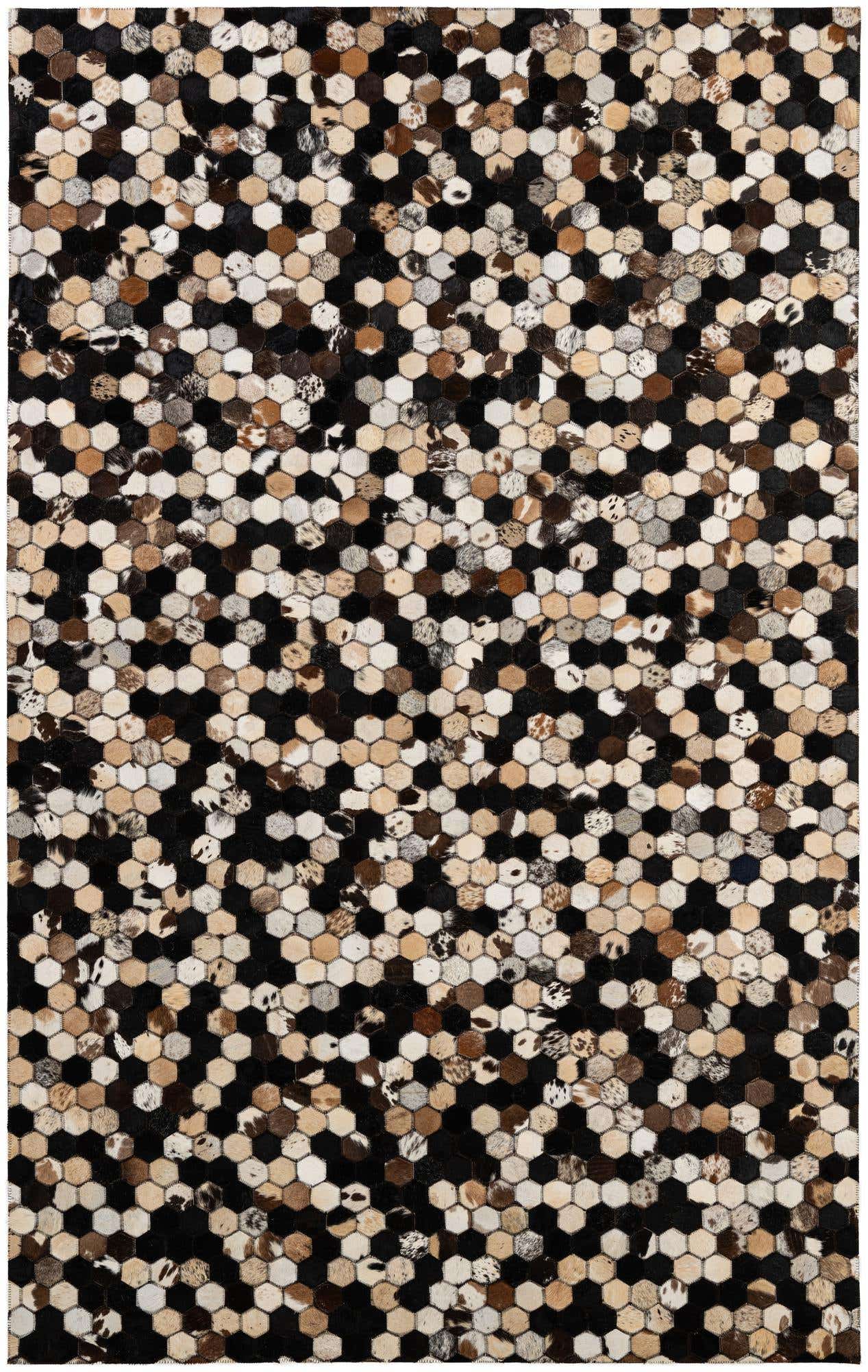 5' x 8' Cowhide - Patchwork Rug