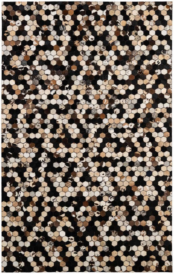 Detail image of 5' x 8' Cowhide - Patchwork Rug