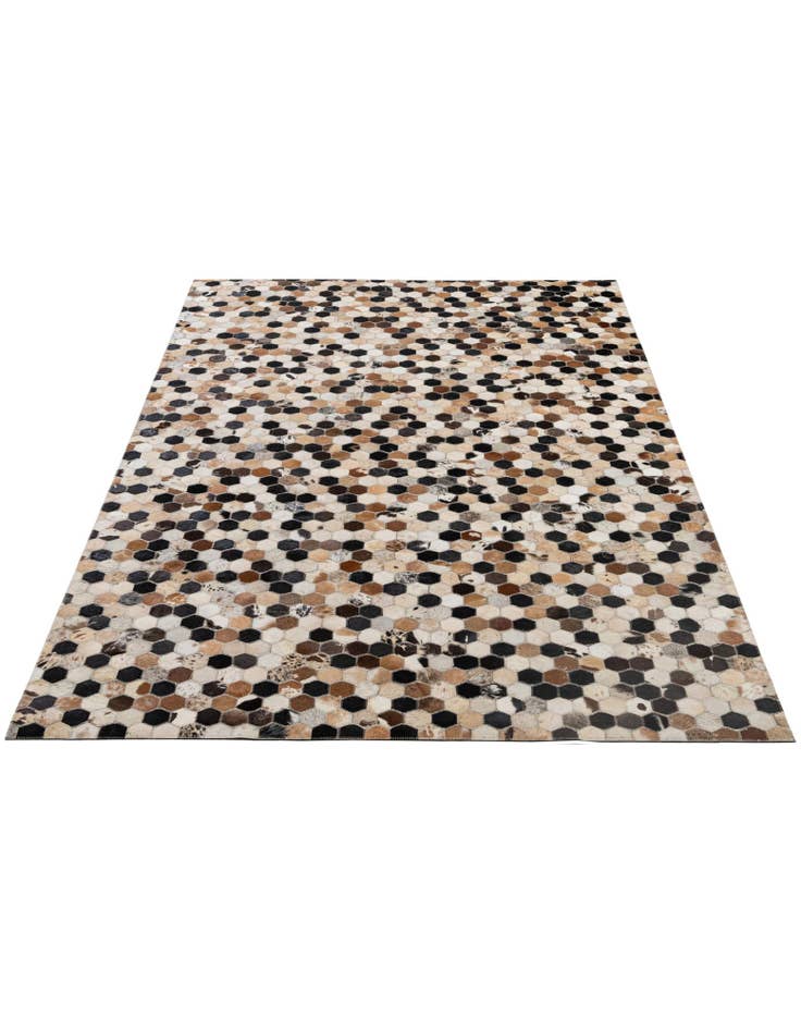 Detail image of 5' x 7' 11 Cowhide - Patchwork Rug