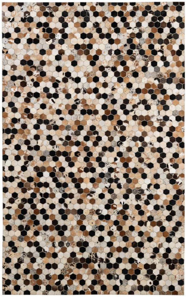 Detail image of 5' x 7' 11 Cowhide - Patchwork Rug