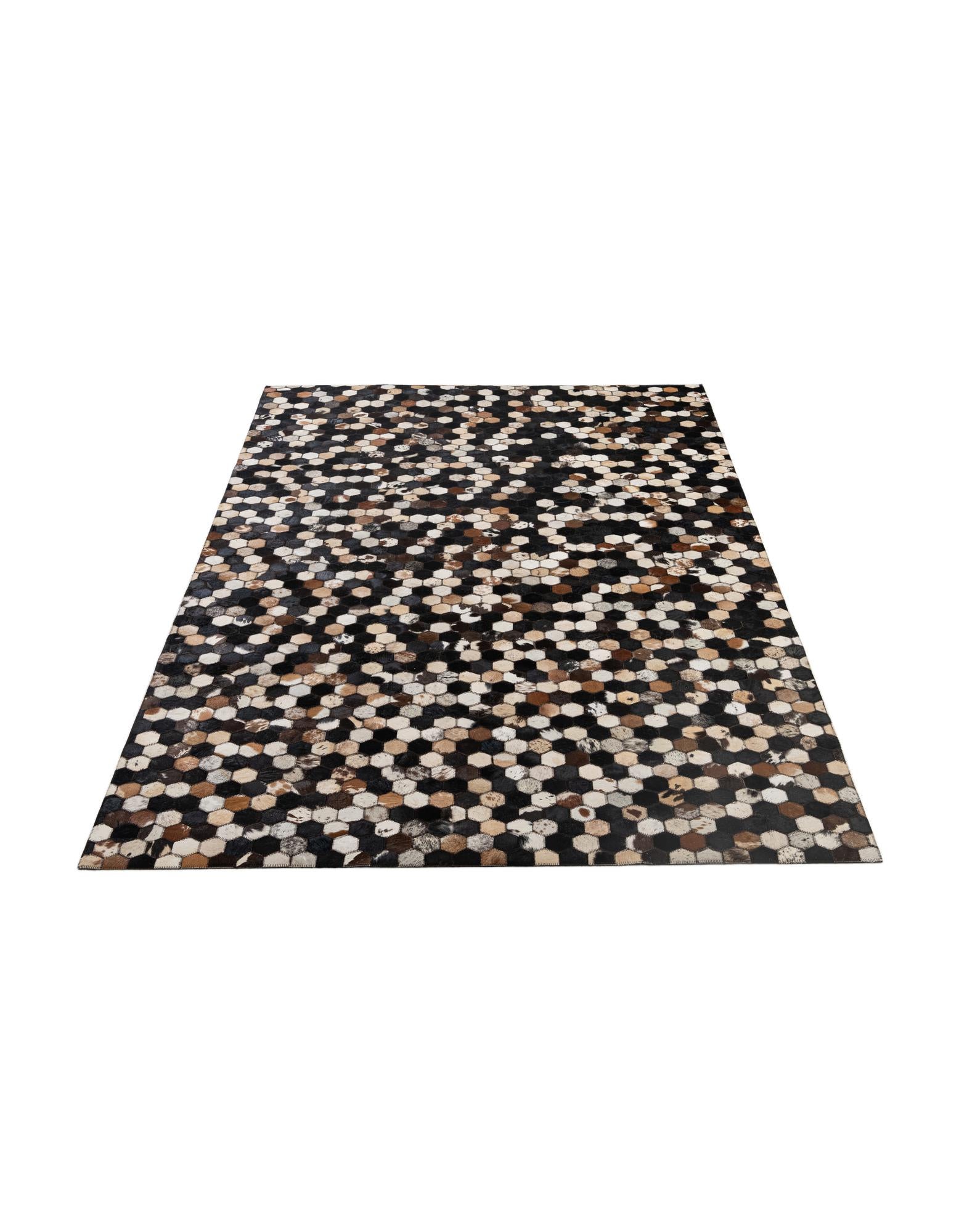 5' 1 x 8' 1 Cowhide - Patchwork Rug