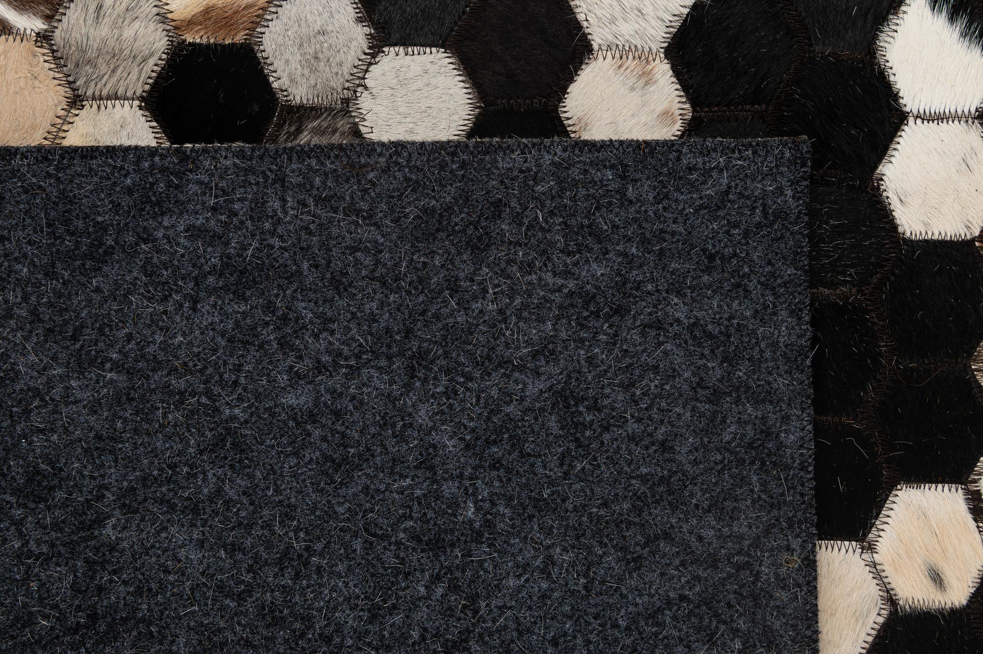 5' 1 x 8' 1 Cowhide - Patchwork Rug