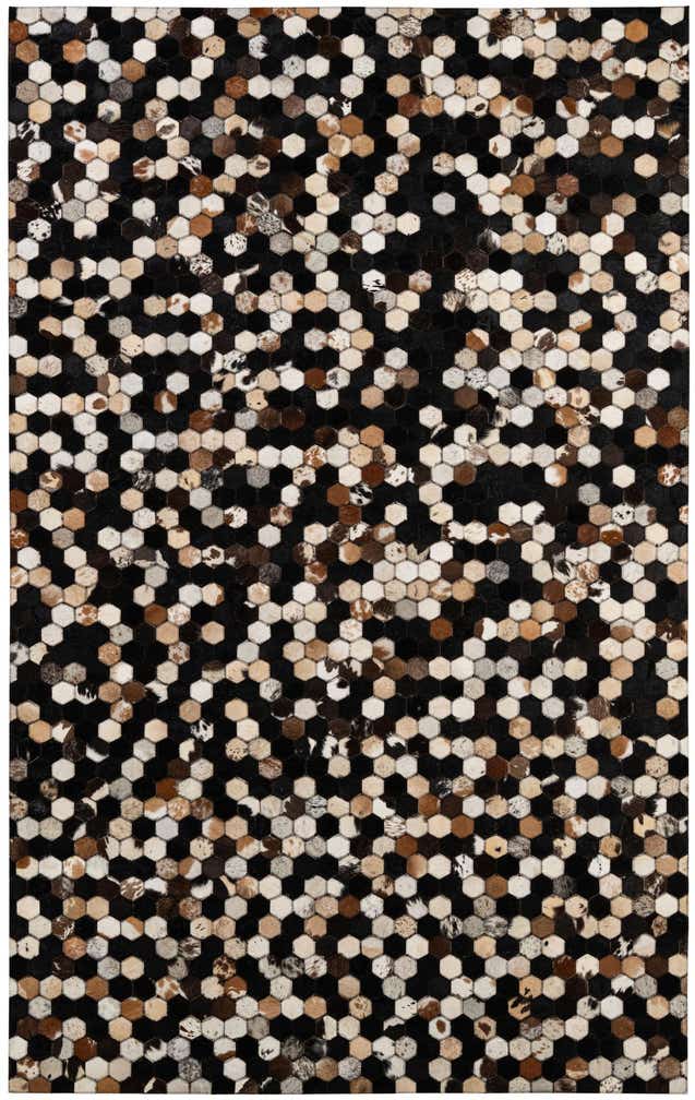 5' 1 x 8' 1 Cowhide - Patchwork Rug