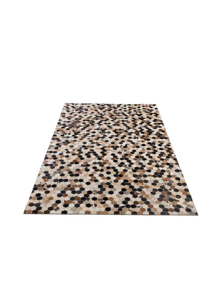 5' 1 x 8' 1 Cowhide - Patchwork Rug