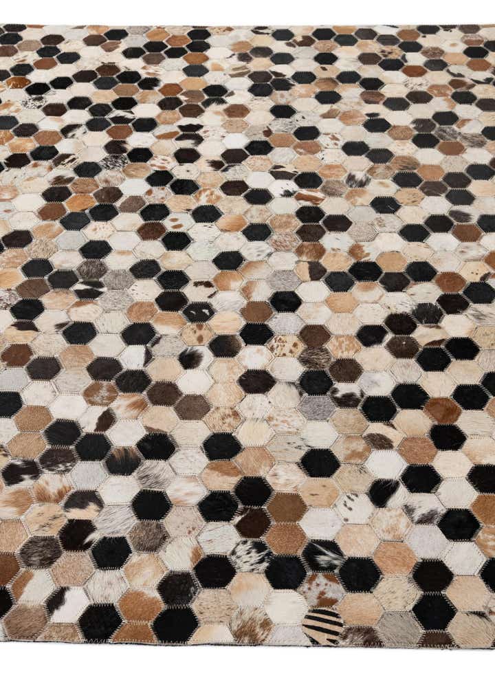 5' 1 x 8' 1 Cowhide - Patchwork Rug