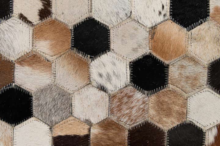 5' 1 x 8' 1 Cowhide - Patchwork Rug