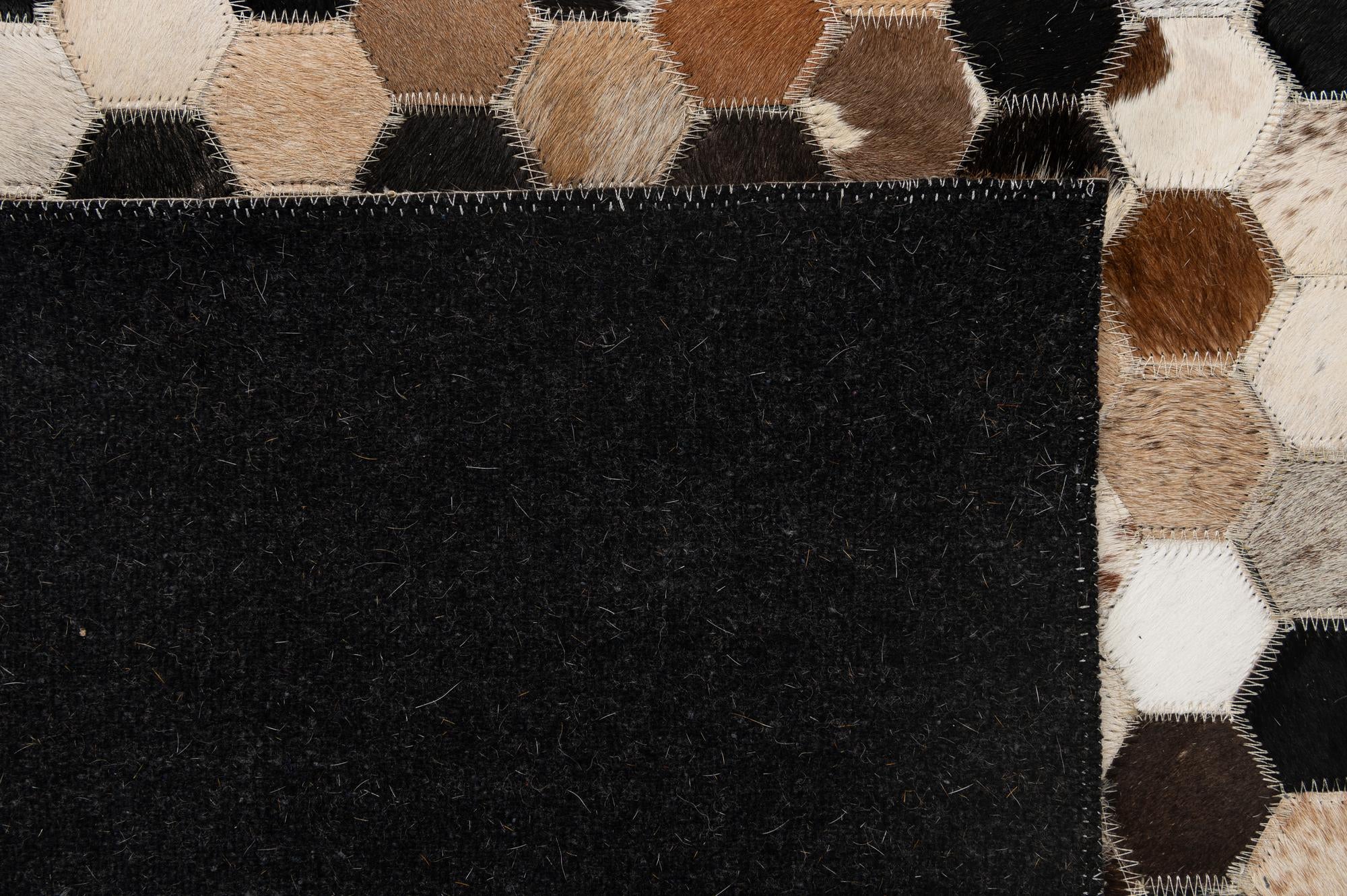 5' 1 x 8' 1 Cowhide - Patchwork Rug