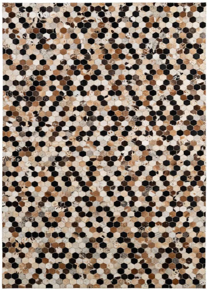 5' 1 x 8' 1 Cowhide - Patchwork Rug