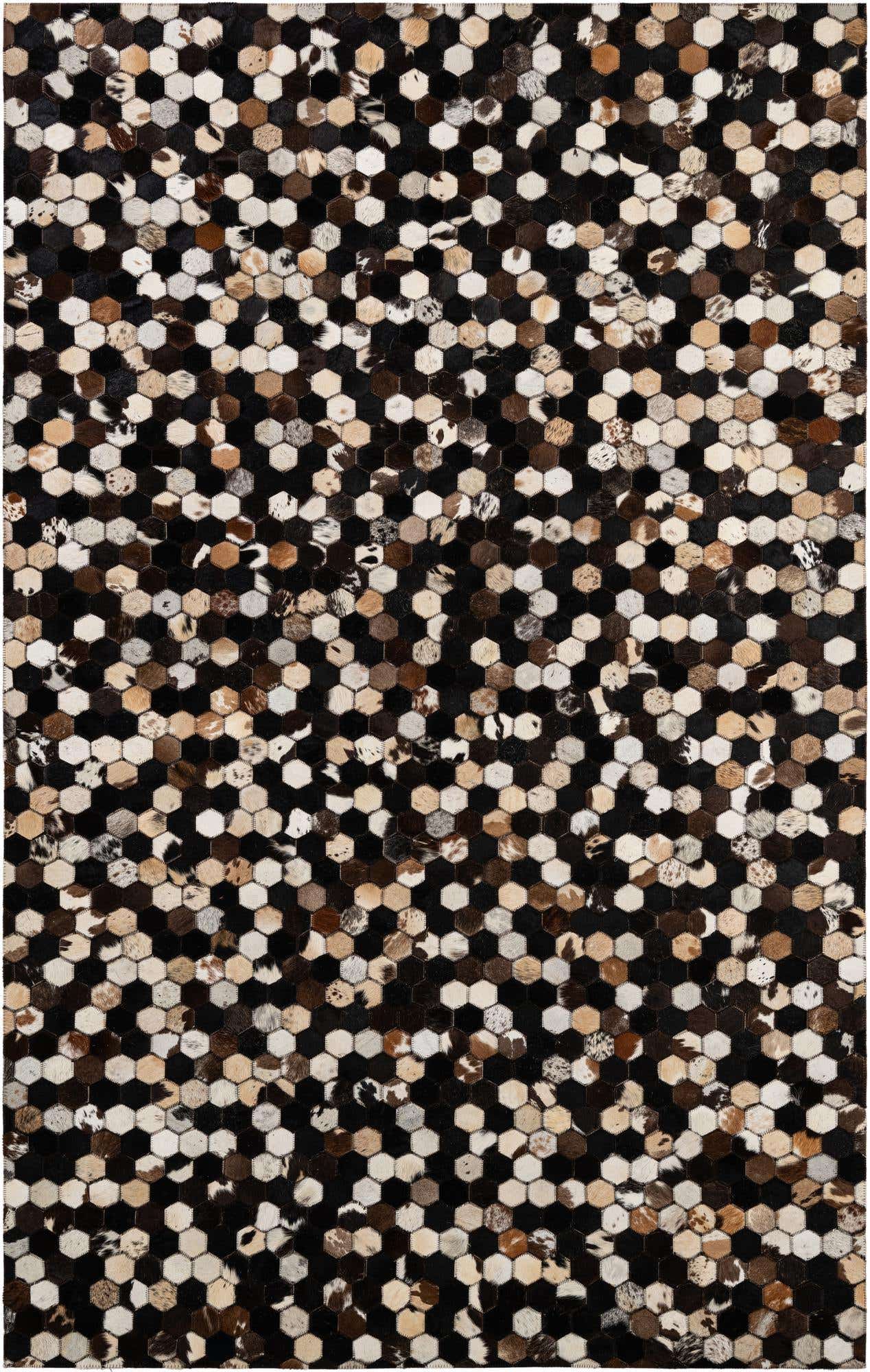 5' x 7' 11 Cowhide - Patchwork Rug